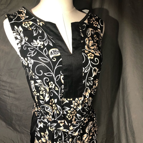 Ann Taylor Black and Cream Floral Dress - Picture 12 of 15